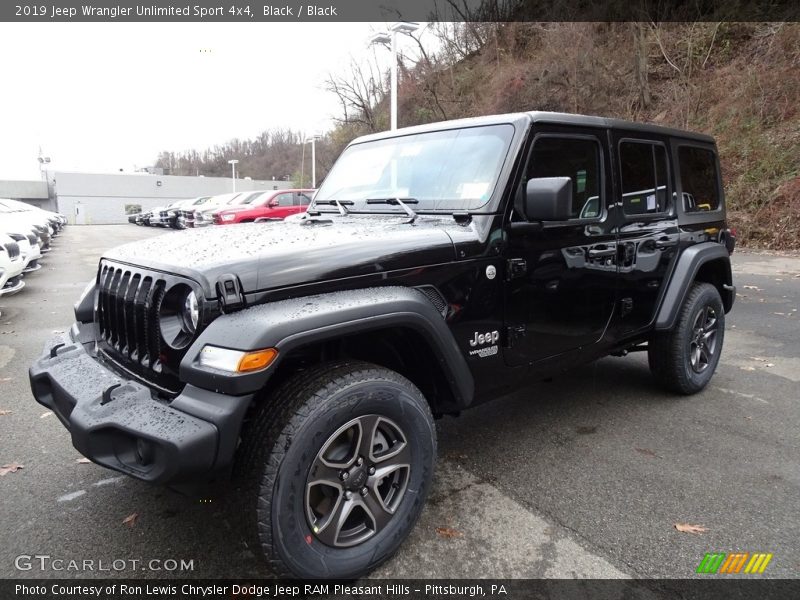 Black / Black 2019 Jeep Wrangler Unlimited Sport 4x4