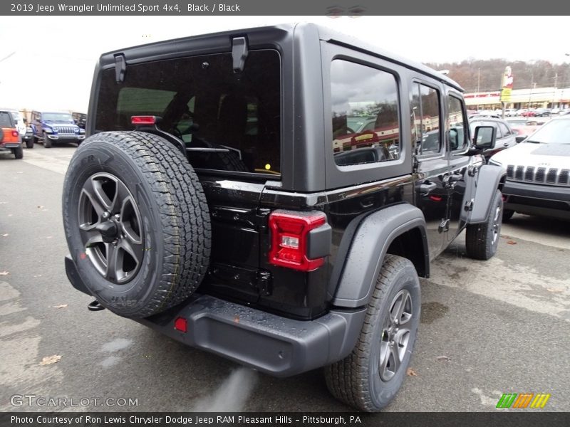 Black / Black 2019 Jeep Wrangler Unlimited Sport 4x4