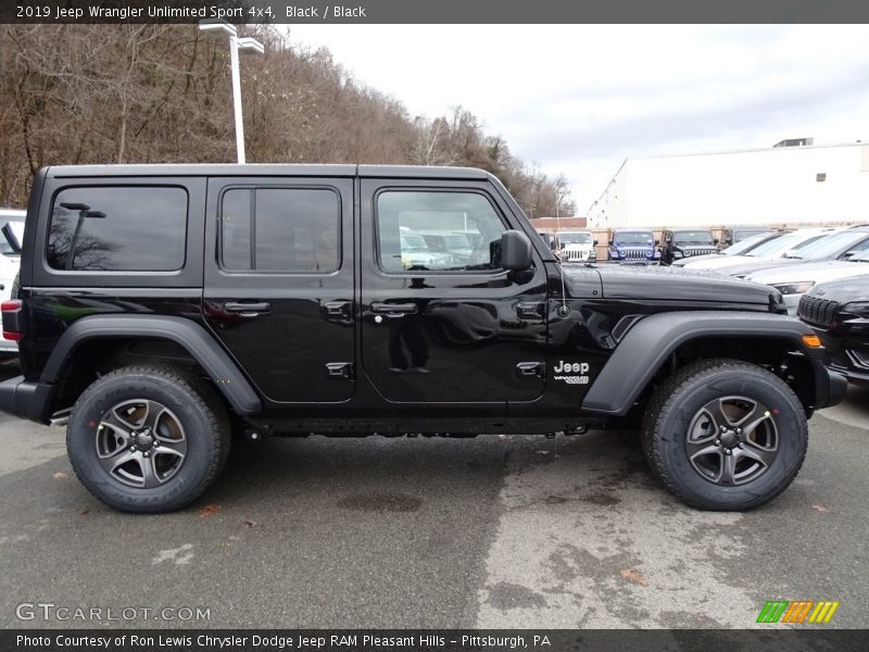 Black / Black 2019 Jeep Wrangler Unlimited Sport 4x4