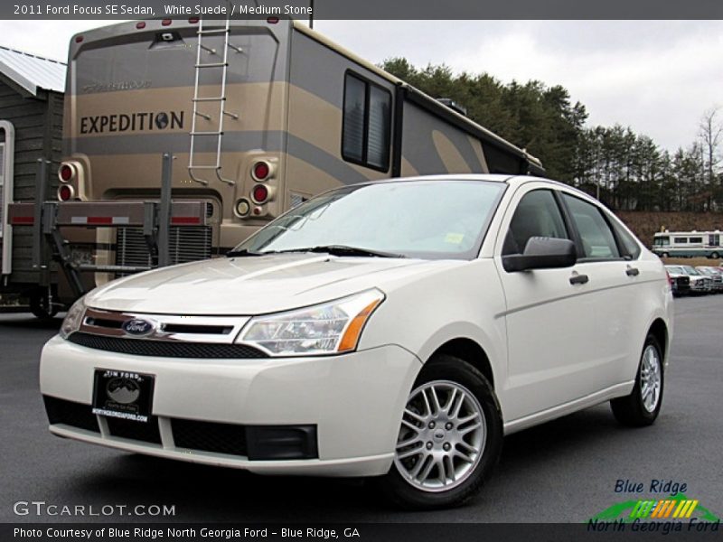 White Suede / Medium Stone 2011 Ford Focus SE Sedan