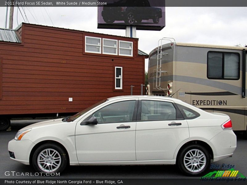 White Suede / Medium Stone 2011 Ford Focus SE Sedan