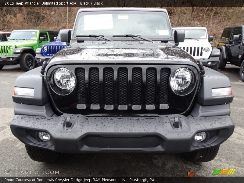 Black / Black 2019 Jeep Wrangler Unlimited Sport 4x4