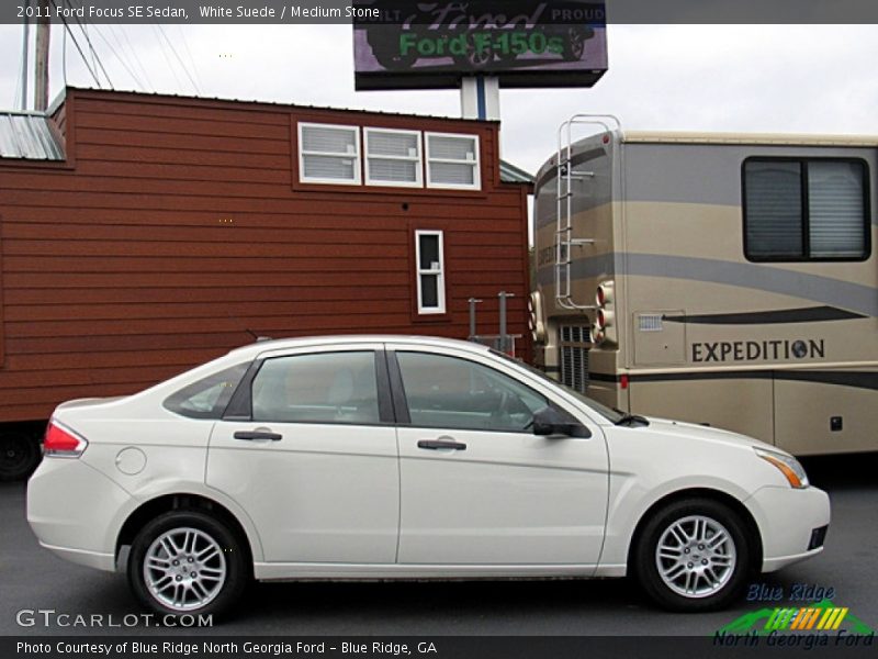 White Suede / Medium Stone 2011 Ford Focus SE Sedan