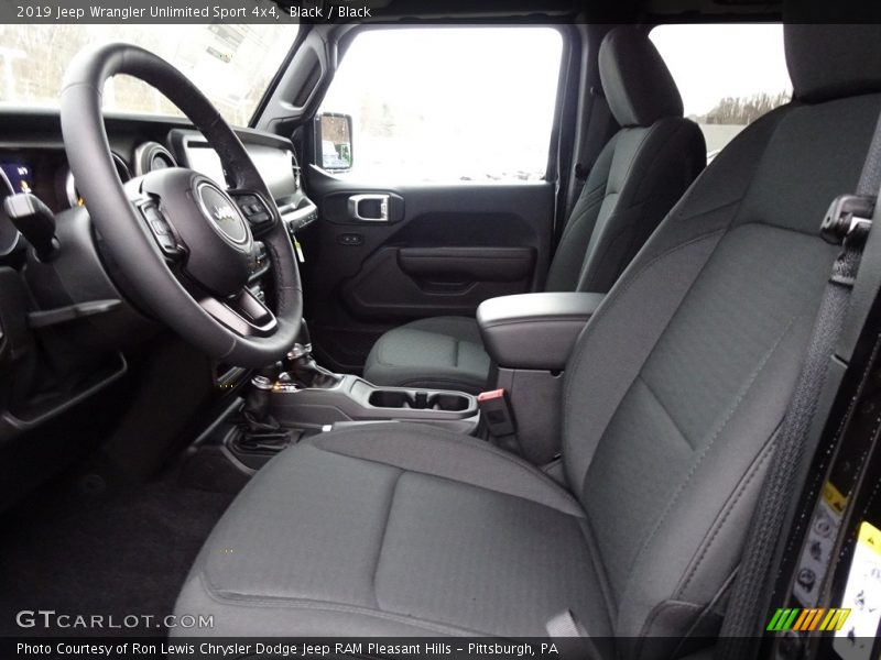Black / Black 2019 Jeep Wrangler Unlimited Sport 4x4