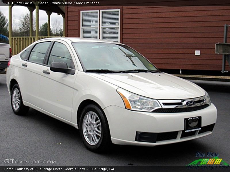White Suede / Medium Stone 2011 Ford Focus SE Sedan