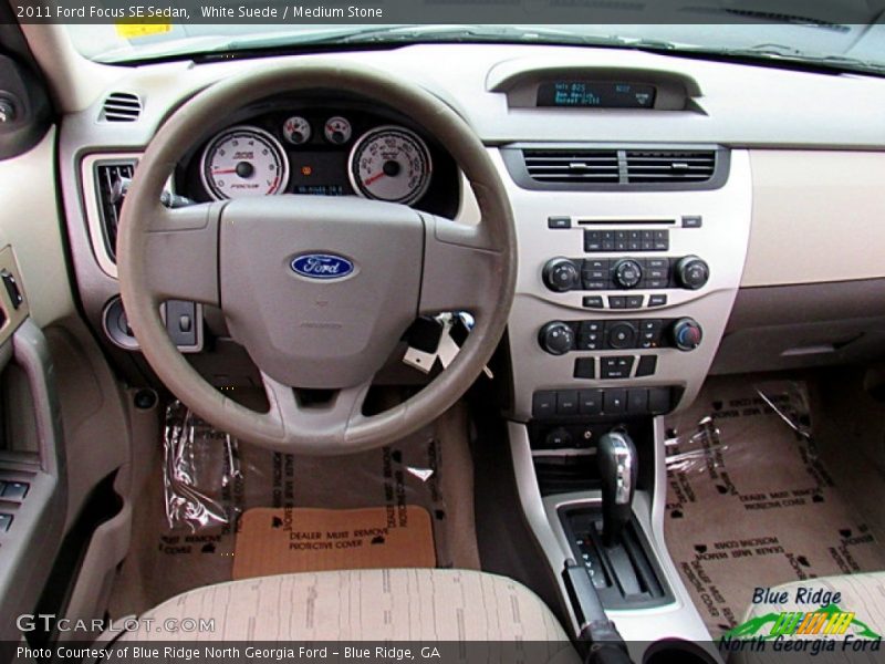 White Suede / Medium Stone 2011 Ford Focus SE Sedan