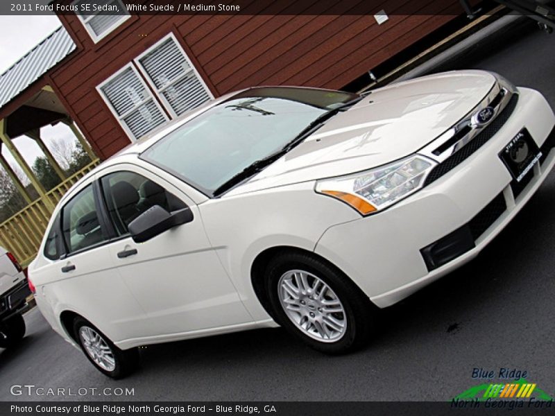 White Suede / Medium Stone 2011 Ford Focus SE Sedan