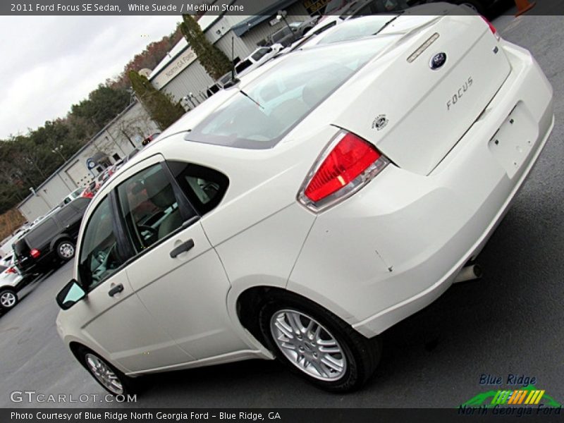 White Suede / Medium Stone 2011 Ford Focus SE Sedan
