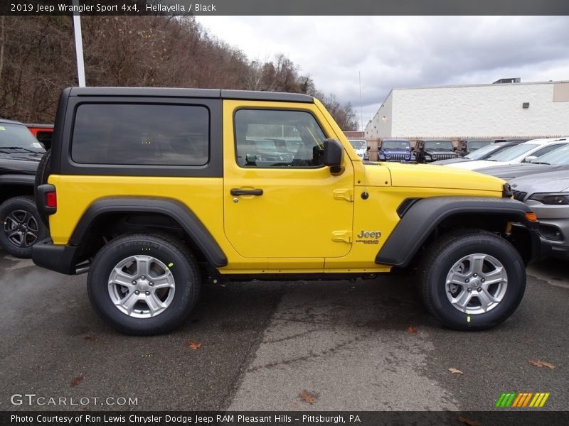 Hellayella / Black 2019 Jeep Wrangler Sport 4x4