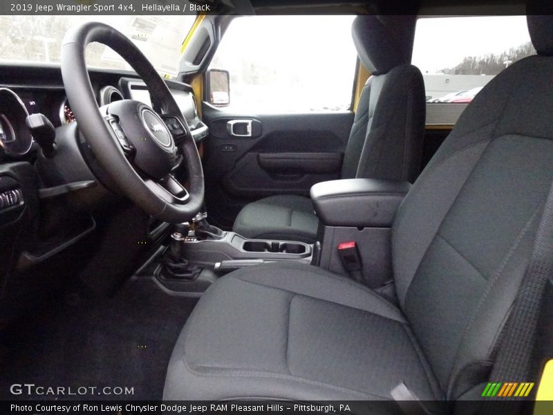 Front Seat of 2019 Wrangler Sport 4x4