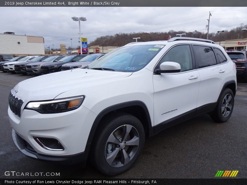 Bright White / Black/Ski Grey 2019 Jeep Cherokee Limited 4x4