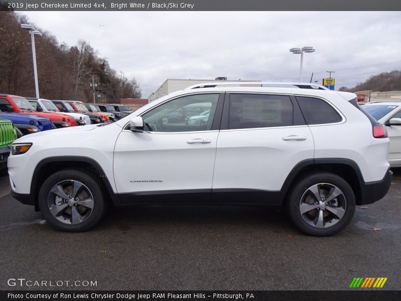 Bright White / Black/Ski Grey 2019 Jeep Cherokee Limited 4x4