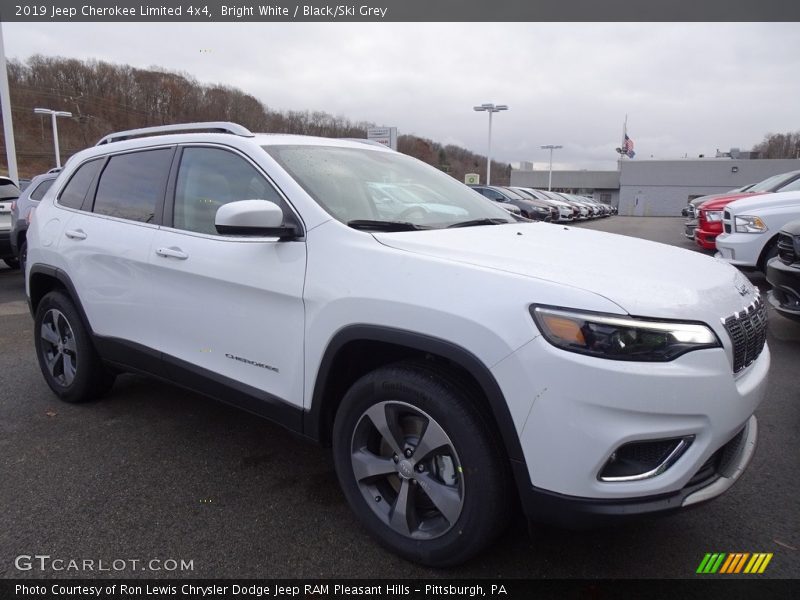 Bright White / Black/Ski Grey 2019 Jeep Cherokee Limited 4x4