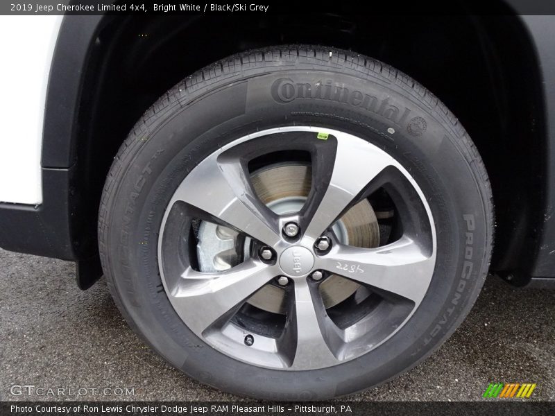 Bright White / Black/Ski Grey 2019 Jeep Cherokee Limited 4x4