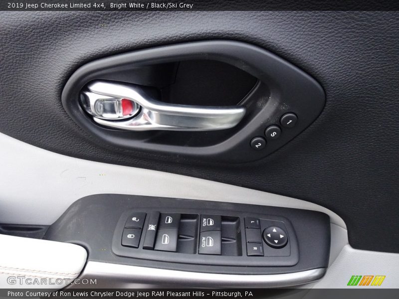 Bright White / Black/Ski Grey 2019 Jeep Cherokee Limited 4x4