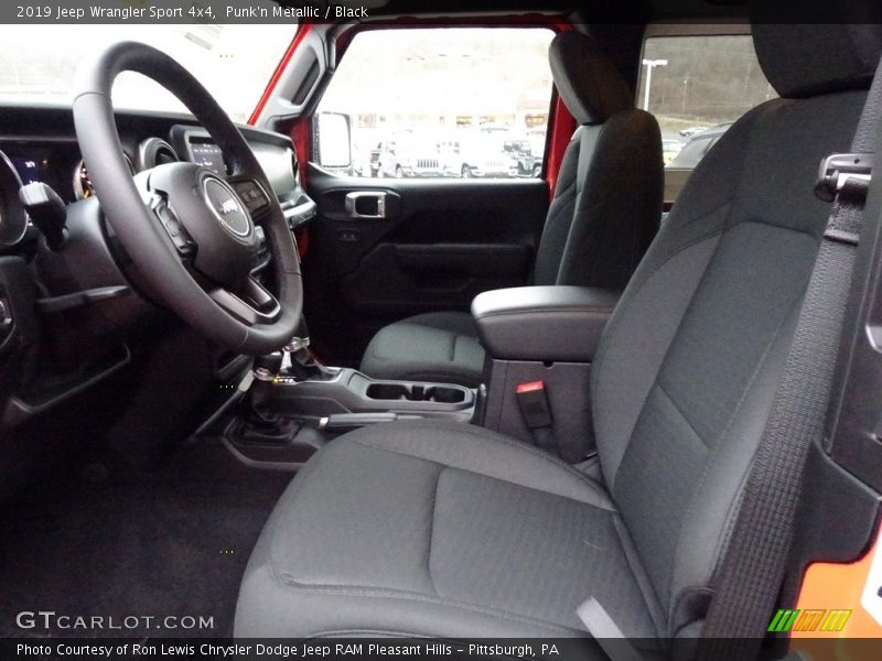 Front Seat of 2019 Wrangler Sport 4x4