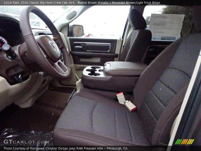 Front Seat of 2019 1500 Classic Big Horn Crew Cab 4x4