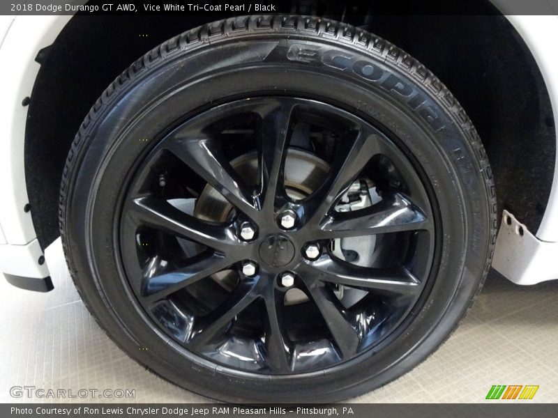 Vice White Tri-Coat Pearl / Black 2018 Dodge Durango GT AWD
