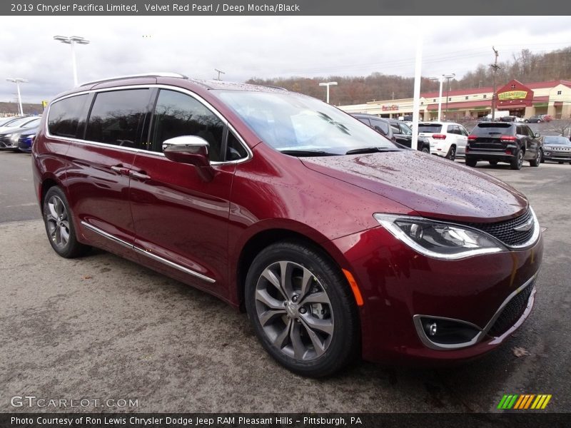 Velvet Red Pearl / Deep Mocha/Black 2019 Chrysler Pacifica Limited