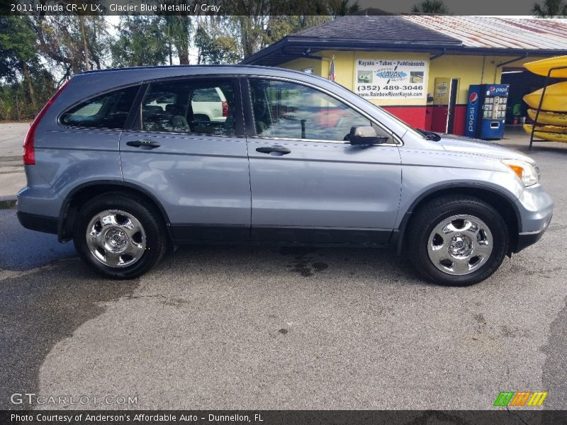 Glacier Blue Metallic / Gray 2011 Honda CR-V LX