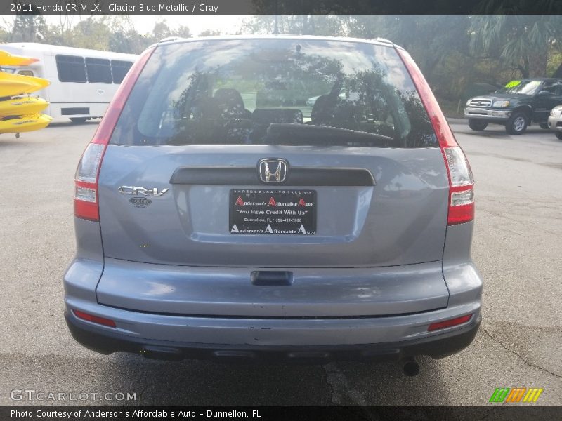 Glacier Blue Metallic / Gray 2011 Honda CR-V LX