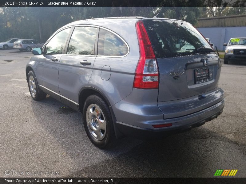 Glacier Blue Metallic / Gray 2011 Honda CR-V LX