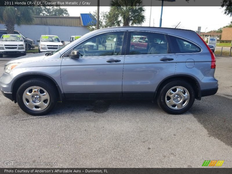 Glacier Blue Metallic / Gray 2011 Honda CR-V LX