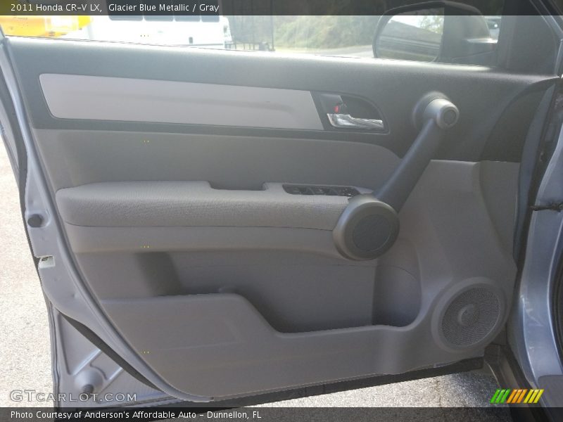 Glacier Blue Metallic / Gray 2011 Honda CR-V LX