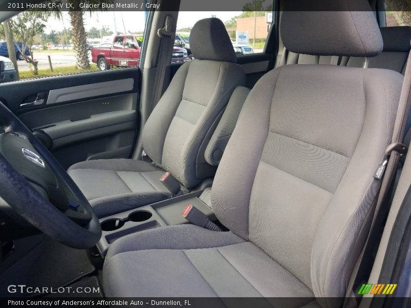 Glacier Blue Metallic / Gray 2011 Honda CR-V LX