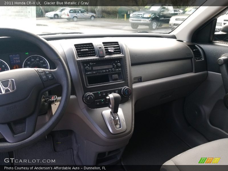 Glacier Blue Metallic / Gray 2011 Honda CR-V LX