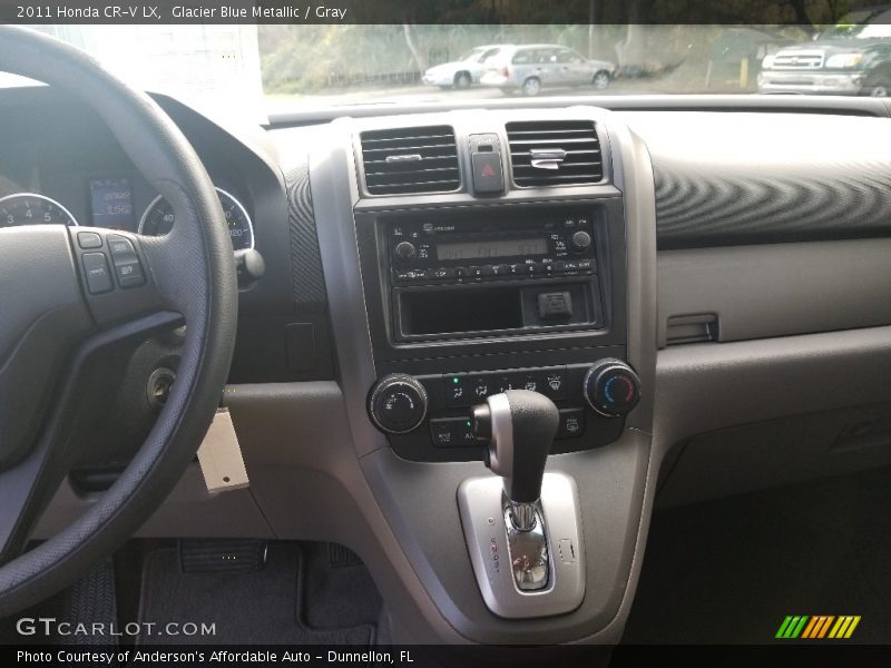 Glacier Blue Metallic / Gray 2011 Honda CR-V LX