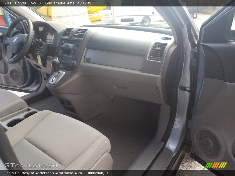 Glacier Blue Metallic / Gray 2011 Honda CR-V LX
