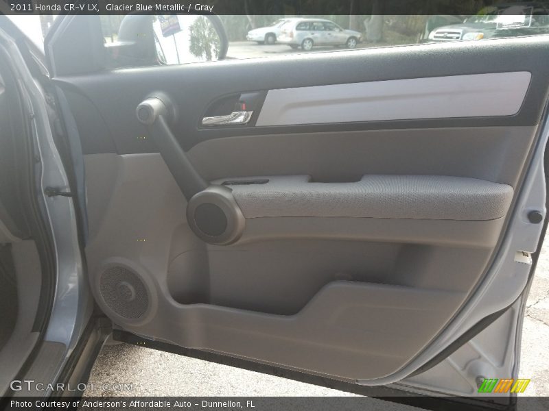 Glacier Blue Metallic / Gray 2011 Honda CR-V LX