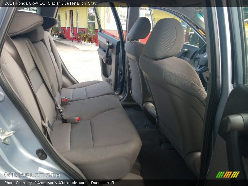 Glacier Blue Metallic / Gray 2011 Honda CR-V LX