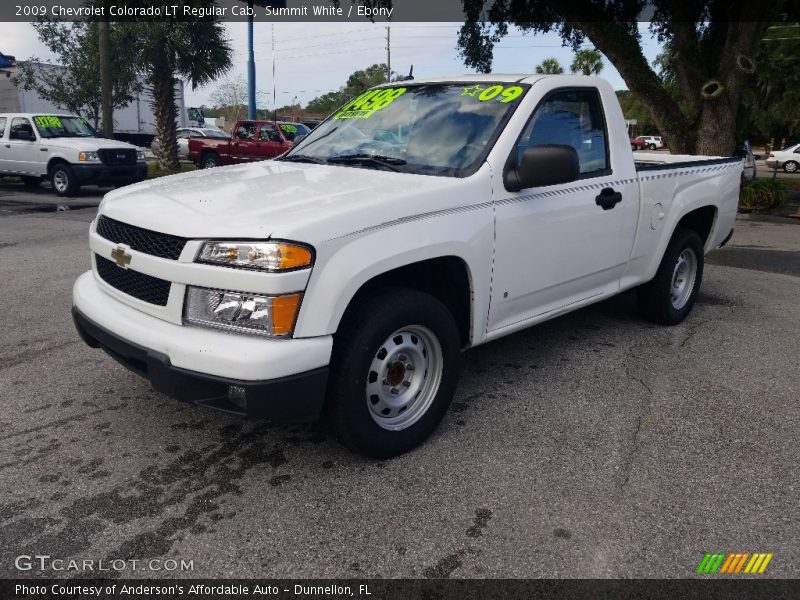 Summit White / Ebony 2009 Chevrolet Colorado LT Regular Cab