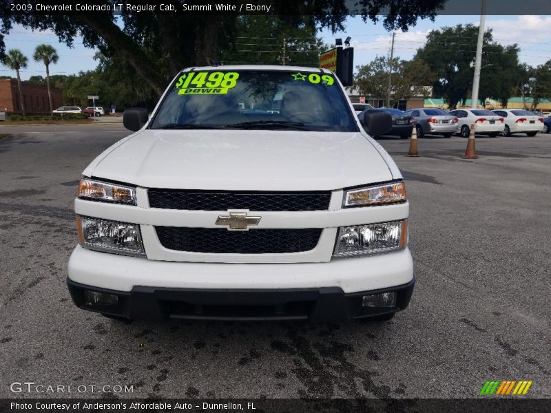 Summit White / Ebony 2009 Chevrolet Colorado LT Regular Cab