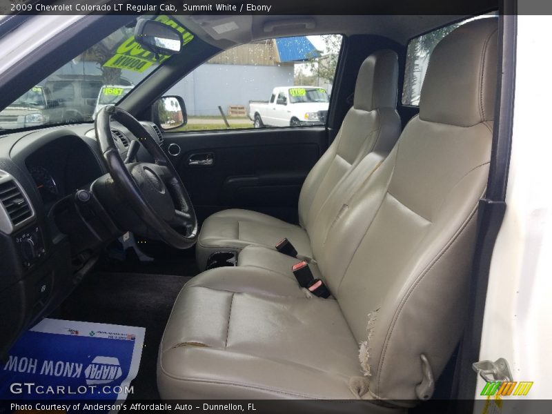 Summit White / Ebony 2009 Chevrolet Colorado LT Regular Cab
