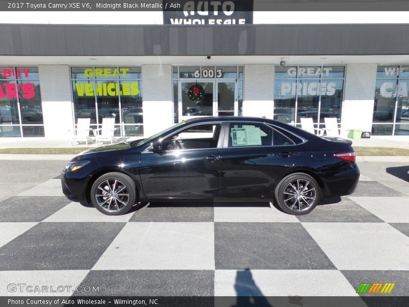 Midnight Black Metallic / Ash 2017 Toyota Camry XSE V6