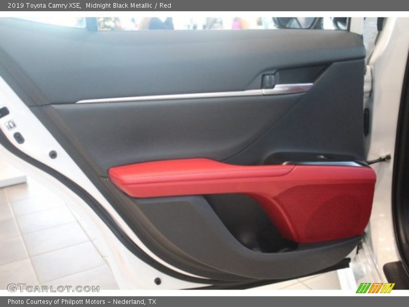 Midnight Black Metallic / Red 2019 Toyota Camry XSE