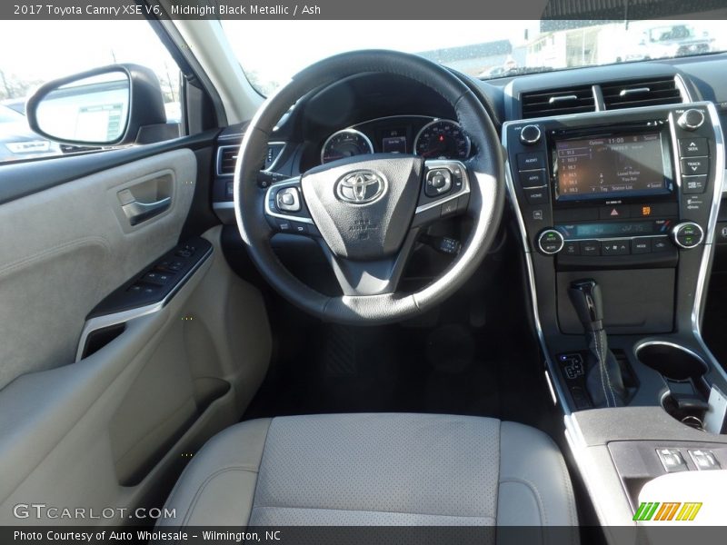 Midnight Black Metallic / Ash 2017 Toyota Camry XSE V6