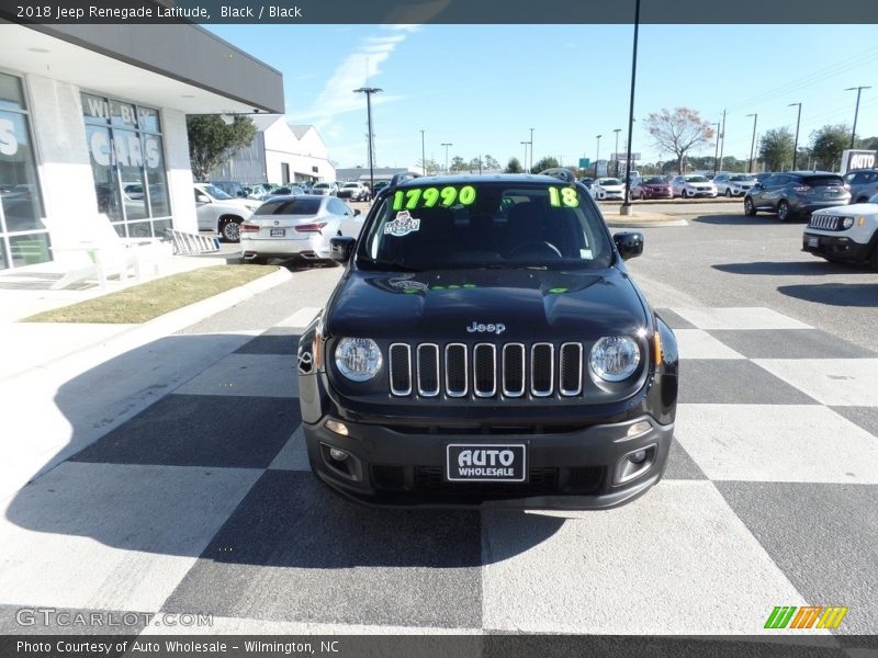 Black / Black 2018 Jeep Renegade Latitude