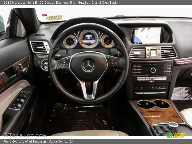 Diamond Silver Metallic / Crystal Grey/Black 2016 Mercedes-Benz E 400 Coupe
