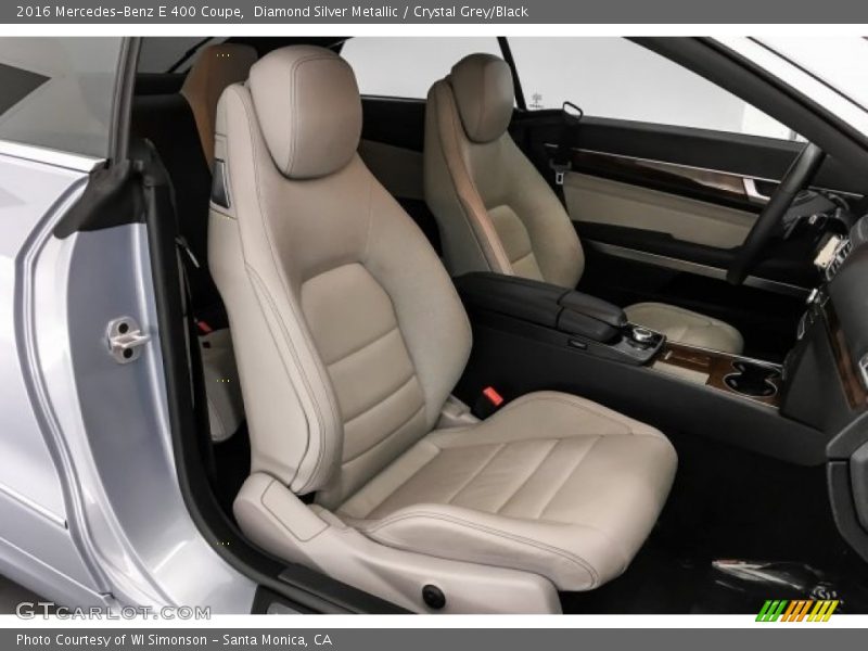 Diamond Silver Metallic / Crystal Grey/Black 2016 Mercedes-Benz E 400 Coupe