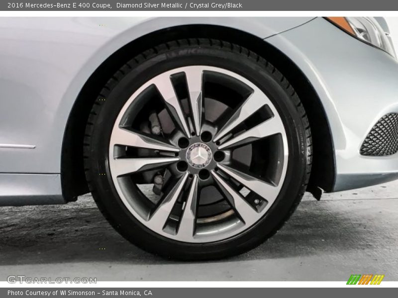 Diamond Silver Metallic / Crystal Grey/Black 2016 Mercedes-Benz E 400 Coupe