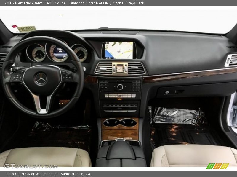 Diamond Silver Metallic / Crystal Grey/Black 2016 Mercedes-Benz E 400 Coupe