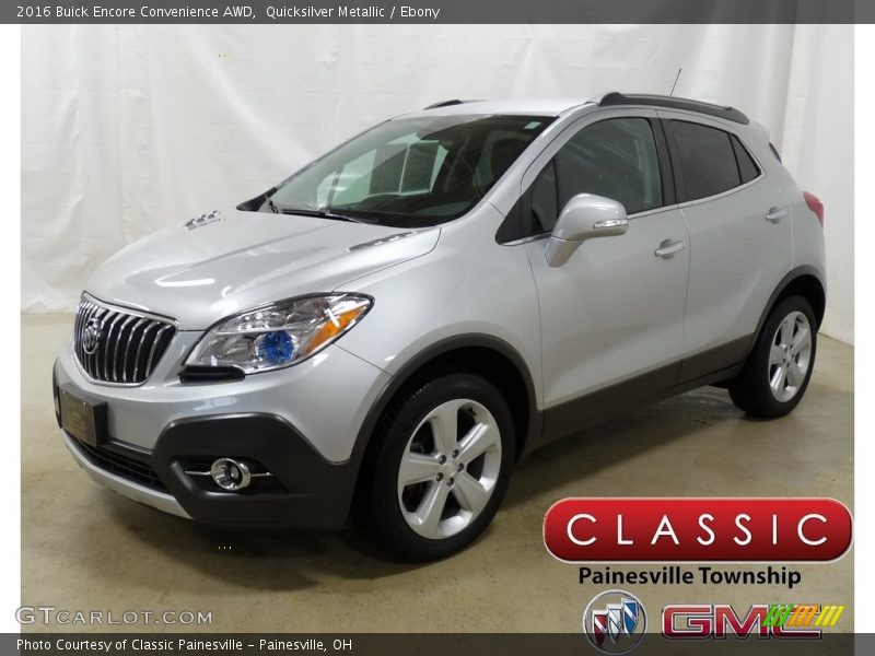 Quicksilver Metallic / Ebony 2016 Buick Encore Convenience AWD