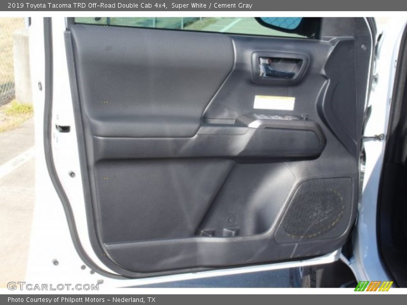 Super White / Cement Gray 2019 Toyota Tacoma TRD Off-Road Double Cab 4x4