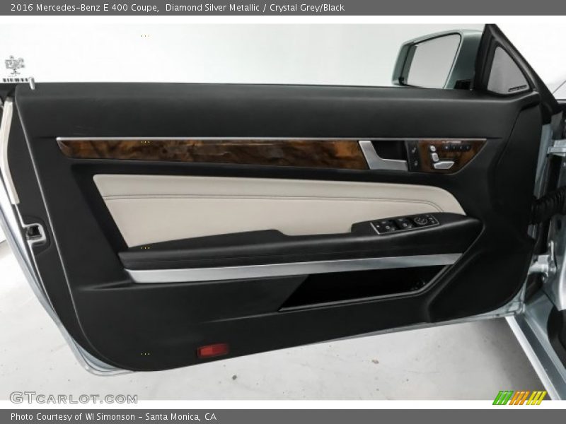 Diamond Silver Metallic / Crystal Grey/Black 2016 Mercedes-Benz E 400 Coupe