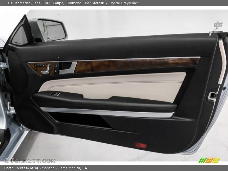Diamond Silver Metallic / Crystal Grey/Black 2016 Mercedes-Benz E 400 Coupe