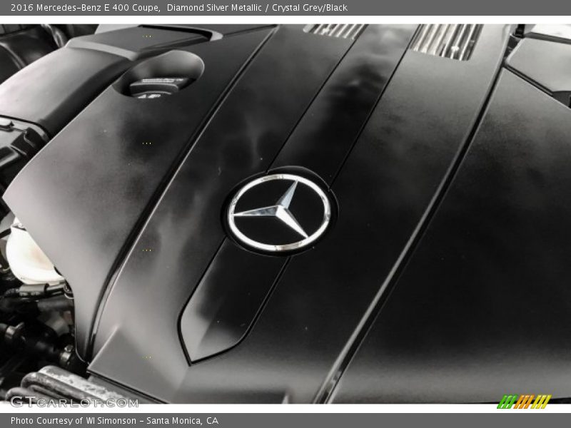 Diamond Silver Metallic / Crystal Grey/Black 2016 Mercedes-Benz E 400 Coupe